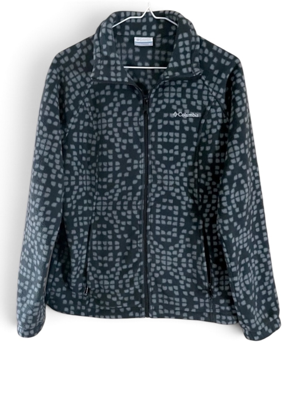 Columbia Charcoal/ Light Gray Fleece Jacket